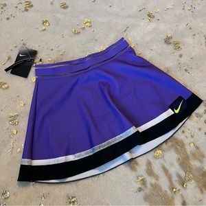 NWT Nike XS Tennis Skirt Dri-fit Purple Black With Shorts